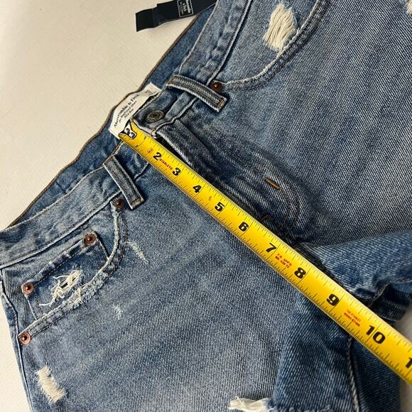 Abercromie & Fitch The Boyfriend Shorts Mid Rise Women Size 0 NEW - Picture 4 of 10